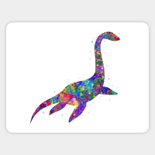 Plesiosaurus dinosaur watercolor Sticker